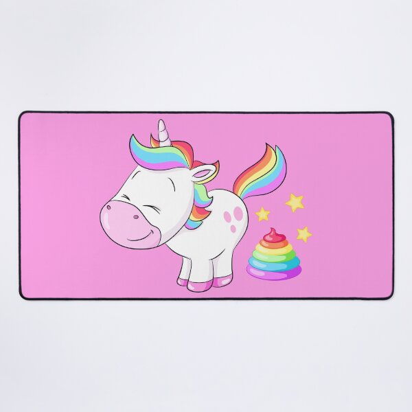 Item preview, Cute pooping rainbow unicorn designed and sold by Christine Wulf.