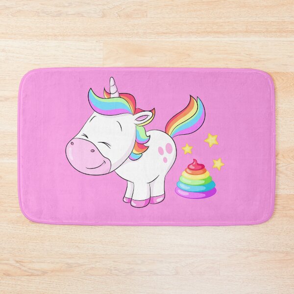 Item preview, Cute pooping rainbow unicorn designed and sold by Christine Wulf.