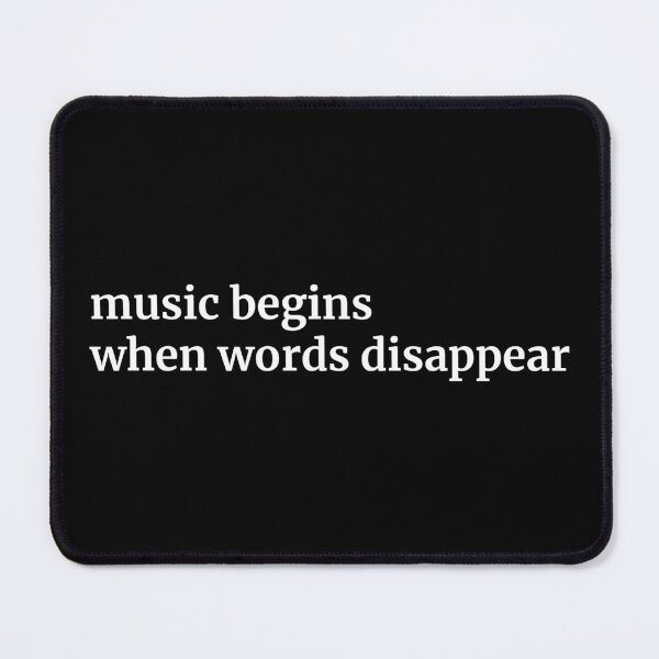 Item preview, Music Begins When Words Disappear designed and sold by PandaAlex.