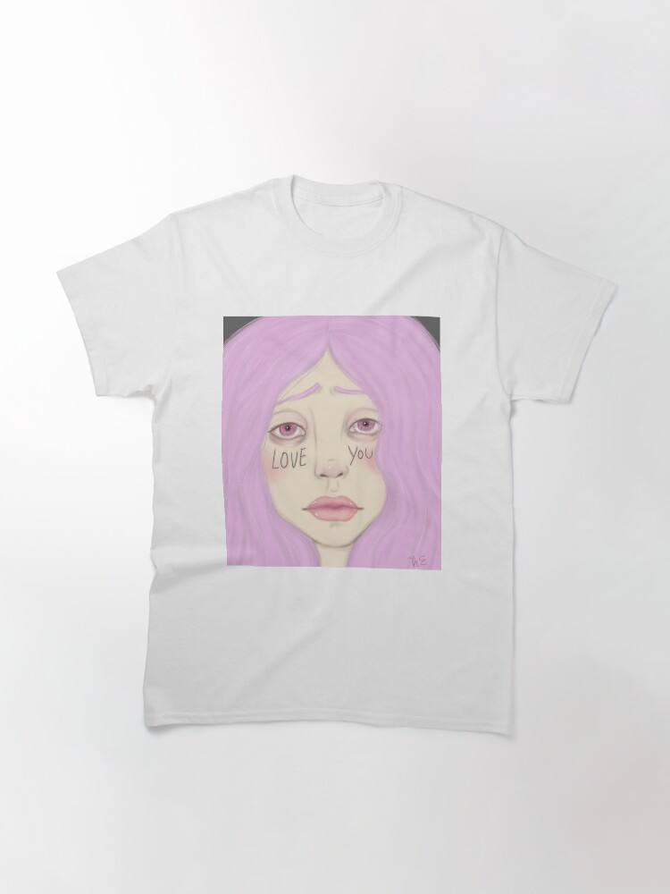 Thumbnail 3 of 7, Classic T-Shirt, Love You designed and sold by sadhyena-art.