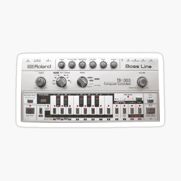 Roland bass Line TB303 Sticker