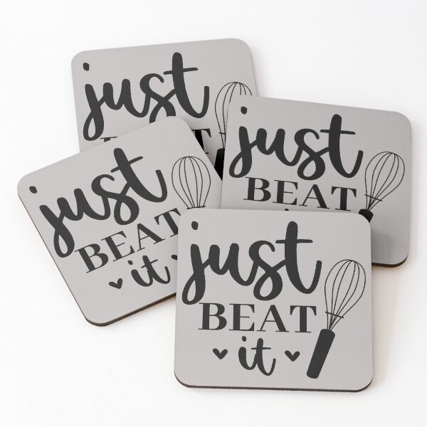 Item preview, just beat it, sweet,kitchen,cook,cooking,sweet,baking,cake,chef,cute,eat,food,funny kitchen,indulge,life,love,bake, designed and sold by NAZIMNADIR.