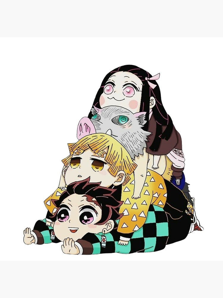 Zenitsu Tanjiro And Inosuke Manga Photographic Print By Barcab Redbubble