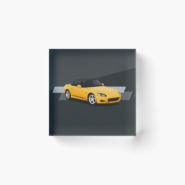 Item preview, AP1 - Yellow Japanese Roadster 3/4 view designed and sold by ApexFibers.