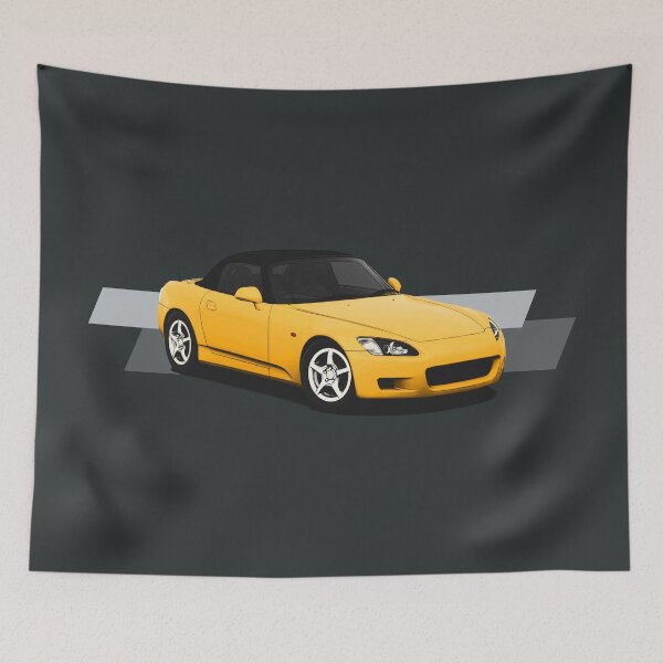 Item preview, AP1 - Yellow Japanese Roadster 3/4 view designed and sold by ApexFibers.