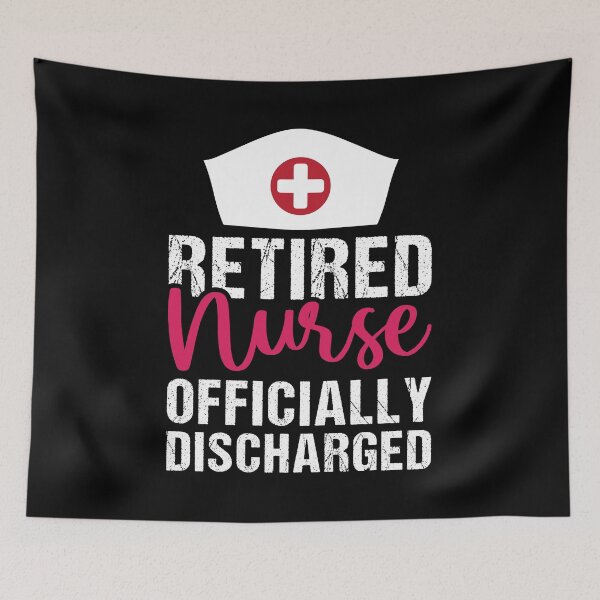 Item preview, Retired Nurse Officially Discharged Shirt, Nurse Retirement Party Shirt, Gift For Nurse, Retired Nurse Gift, Nurse Life Shirt, Nursing Shirt designed and sold by aymob.
