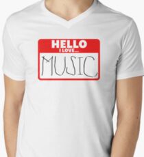 Music Men's V-Neck T-Shirt
