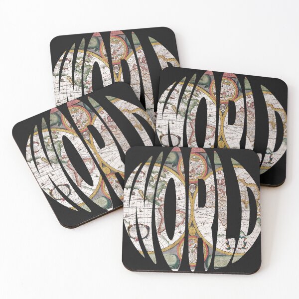 Item preview, vintage world map designed and sold by La Loca.