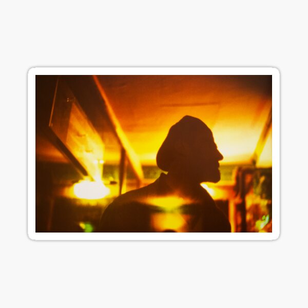 Portrait of man in nightlife Sticker