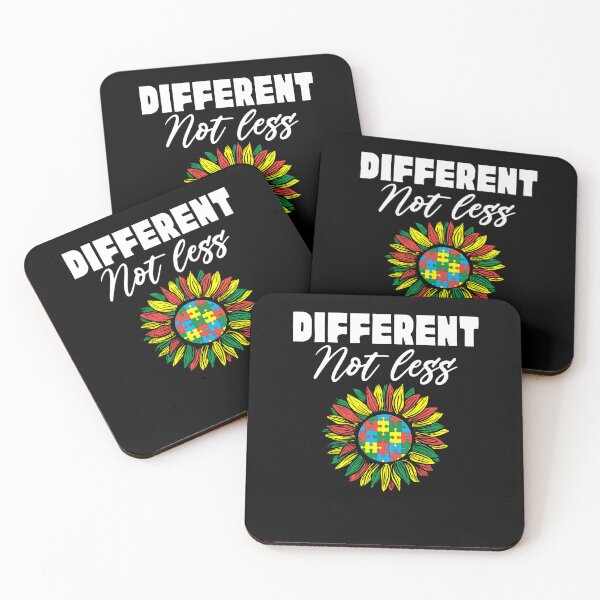 Item preview, Different Not Less Sunflower Autism Puzzle Awareness Month designed and sold by Dressed For  Duty.