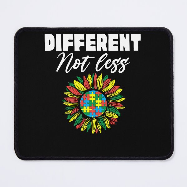 Item preview, Different Not Less Sunflower Autism Puzzle Awareness Month designed and sold by Dressed For Duty.