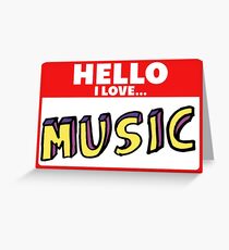 MUSIC Greeting Card
