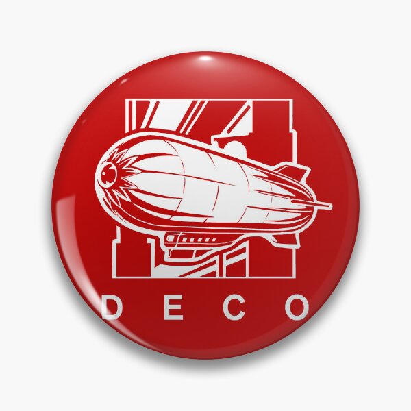 Artikelvorschau, Art-Deco-Stadtdesign mit Wolkenkratzern und Zeppelin. entworfen und verkauft von martodesign.