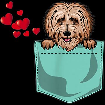 Funny Poodle Goldendoodle In Pocket Dog Heart Valentine Gift Classic . |  Poster