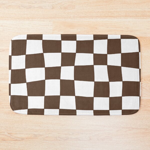 Item preview, Hand Drawn Checkerboard Pattern (brown/white) designed and sold by Design Minds Boutique.