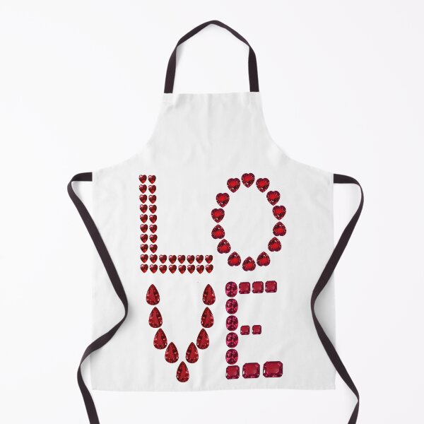 Item preview, Ruby Gemstone July Birthstone Red the word Love designed and sold by DigitalGemArt.