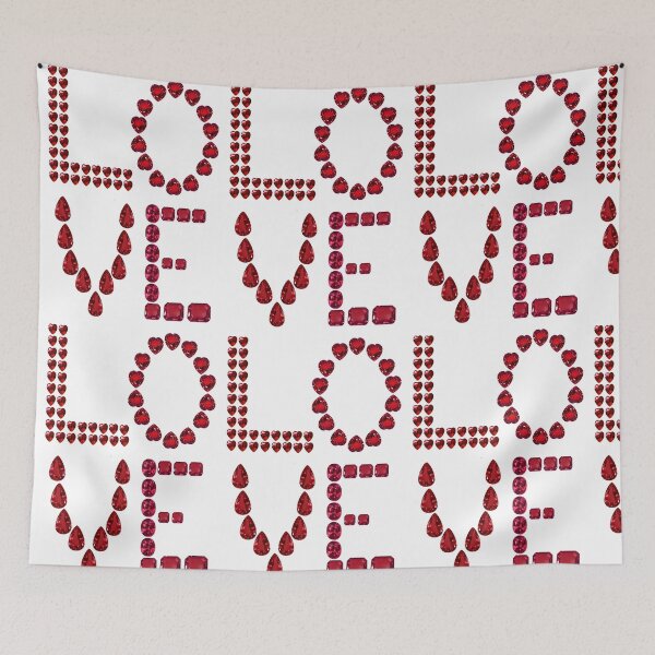 Item preview, Ruby Gemstone July Birthstone Red the word Love designed and sold by DigitalGemArt.