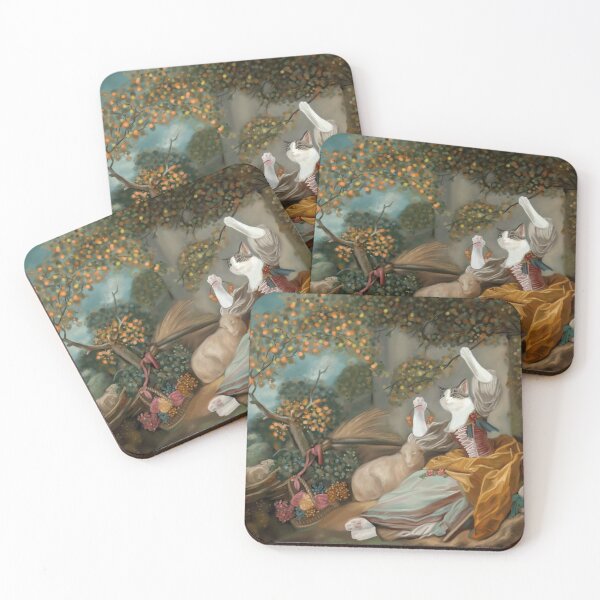 Item preview, Ivy As The Shepherdess Whimsical Cat Painting designed and sold by Wondersofwhimsy.