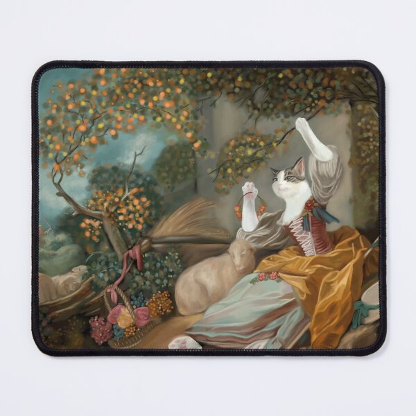 Item preview, Ivy As The Shepherdess Whimsical Cat Painting designed and sold by Wondersofwhimsy.