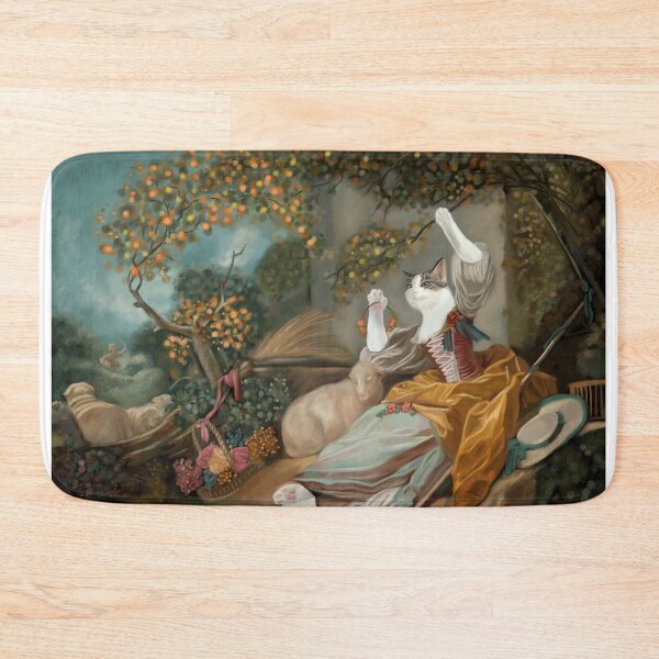 Item preview, Ivy As The Shepherdess Whimsical Cat Painting designed and sold by Wondersofwhimsy.