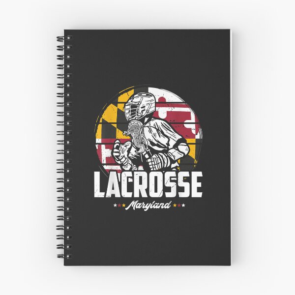 Item preview, Lacrosse Player Maryland Flag Lax retro designed and sold by romanl3.