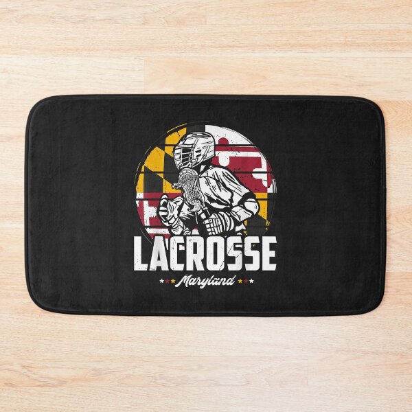 Item preview, Lacrosse Player Maryland Flag Lax retro designed and sold by romanl3.