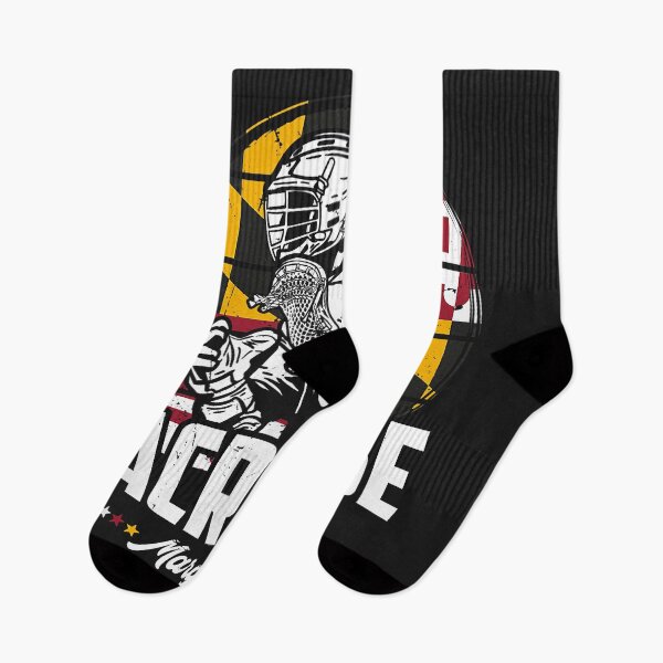 Item preview, Lacrosse Player Maryland Flag Lax retro designed and sold by romanl3.