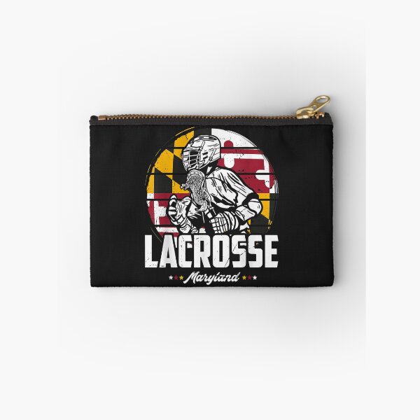 Item preview, Lacrosse Player Maryland Flag Lax retro designed and sold by romanl3.