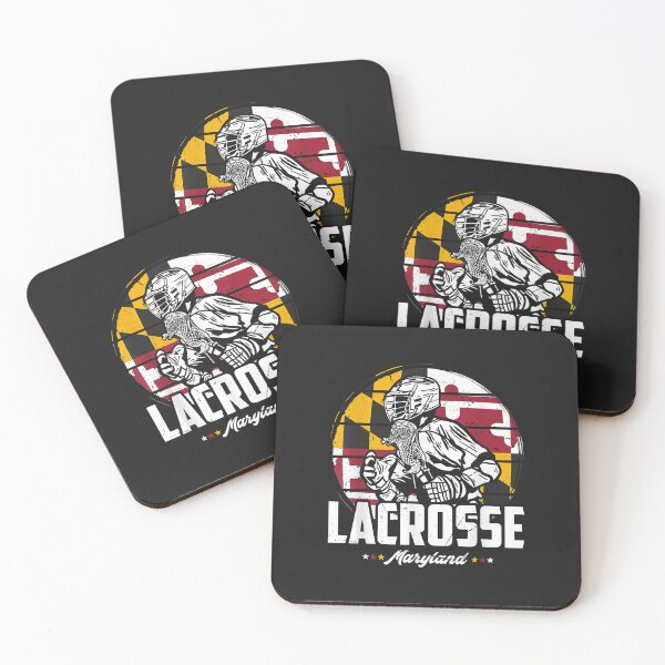 Item preview, Lacrosse Player Maryland Flag Lax retro designed and sold by romanl3.