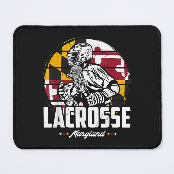 Item preview, Lacrosse Player Maryland Flag Lax retro designed and sold by romanl3.