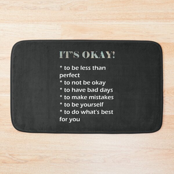 Item preview, Mental Health Quotes It's Okay To Not Be Okay Motivational  designed and sold by Cute & Sassy Custom Gifting Boutiques.