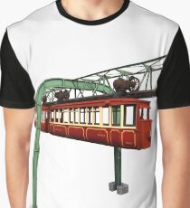 Kaiserwagen Schwebebahn Wuppertal Vintage Grafik T-Shirt