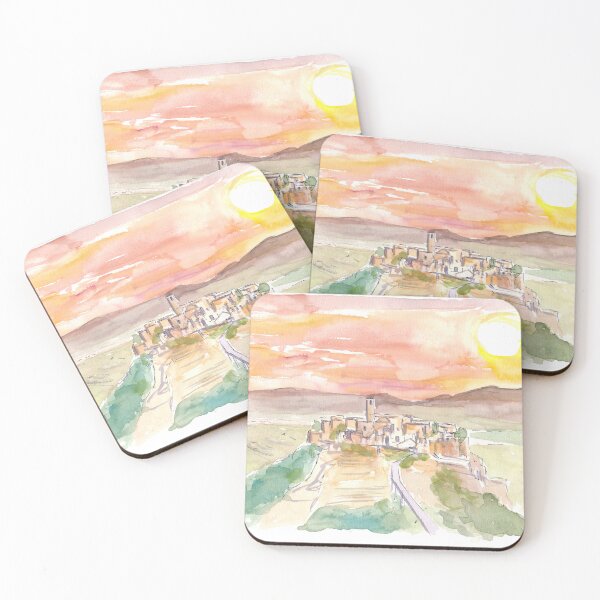 Item preview, Civita di Bagnoregio Italian Town on a Hill in Sunlight designed and sold by artshop77.