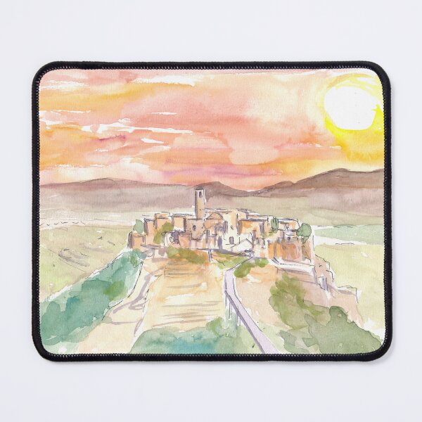 Item preview, Civita di Bagnoregio Italian Town on a Hill in Sunlight designed and sold by artshop77.