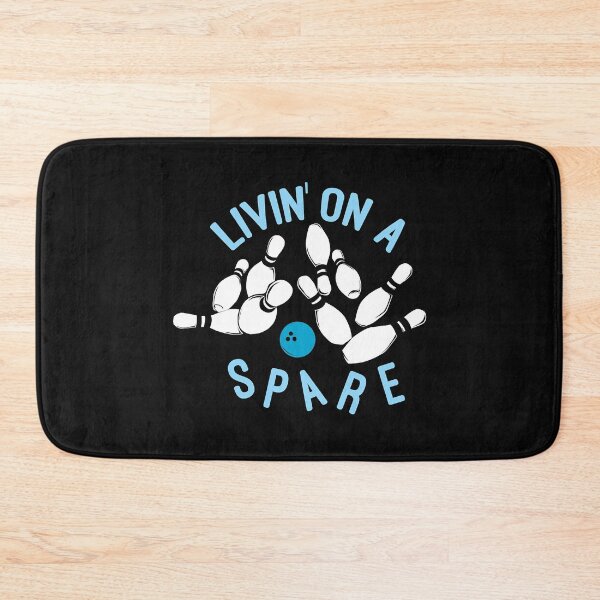 Item preview, Livin on a Spare Funny Bowler And Bowling designed and sold by fultond.