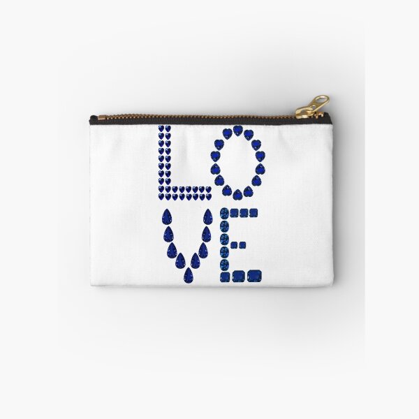 Item preview, Sapphire Gemstone September Birthstone Blue the word Love designed and sold by DigitalGemArt.