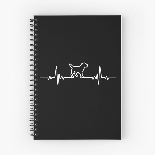 Item preview, Minimalist Heartbeat Border Terrier designed and sold by More Cute Dogs.