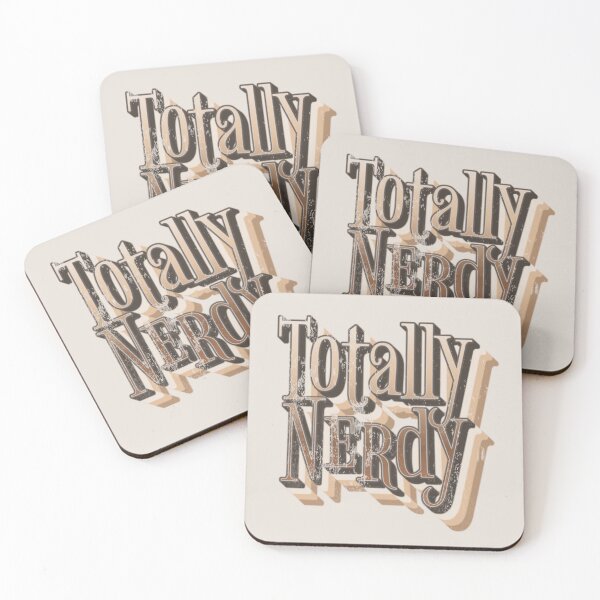 Item preview, Fun Distressed Style Retro Style Totally Nerdy slogan designed and sold by TrulyEpoque.