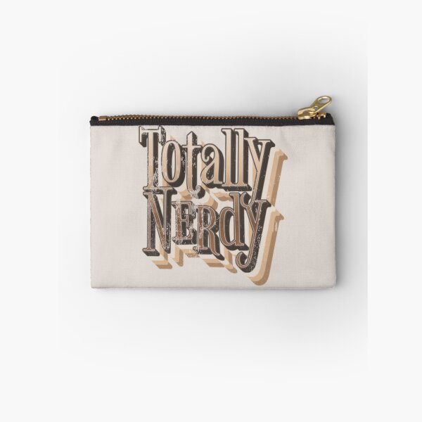 Item preview, Fun Distressed Style Retro Style Totally Nerdy slogan designed and sold by TrulyEpoque.