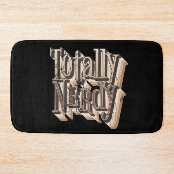 Item preview, Fun Distressed Style Retro Style Totally Nerdy slogan designed and sold by TrulyEpoque.