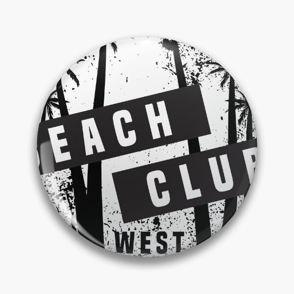 Item preview, Beach Club West Coast Black Classic designed and sold by TaduDesign.