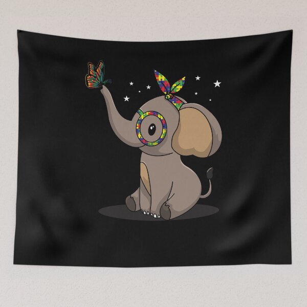 Item preview, Autism Elephant Glasses Awareness Mom Child designed and sold by Dressed For  Duty.