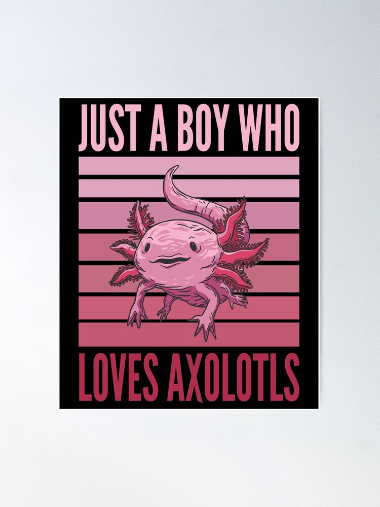 Just A Girl Who Loves Axolotls Retro Axolotl Girl Salamander Lover