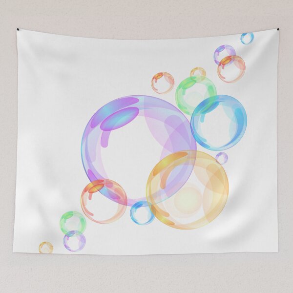 Item preview, Abstract background with transparent bubbles designed and sold by badretop.