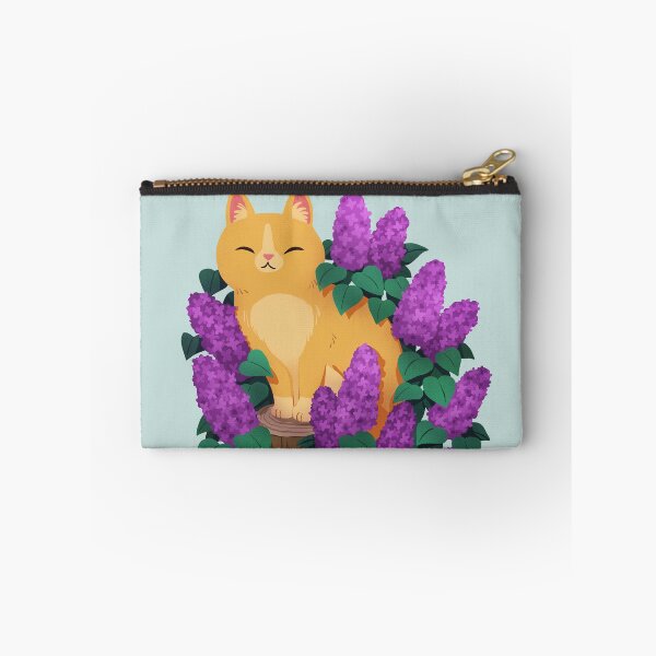 Item preview, Orange Tabby Cat In Spring Lilacs  designed and sold by michelledraws.