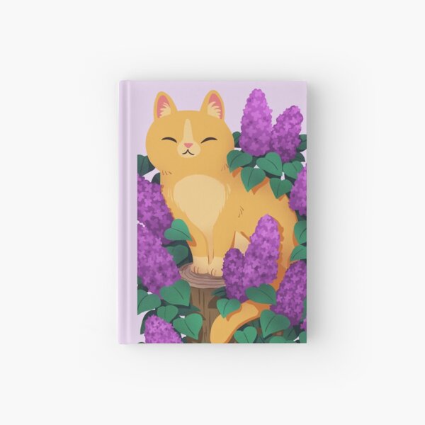 Item preview, Orange Tabby Cat In Spring Lilacs  designed and sold by michelledraws.