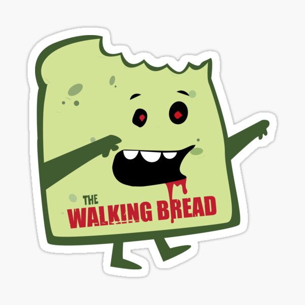 The Walking Bread Sticker