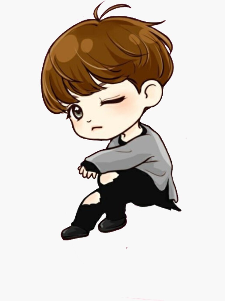 Easy Chibi Bts Drawings, HD Png Download , Transparent Png Image - PNGitem