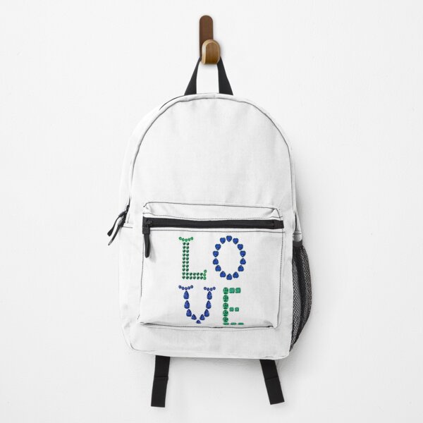 Item preview, Green Blue the word Love designed and sold by DigitalGemArt.