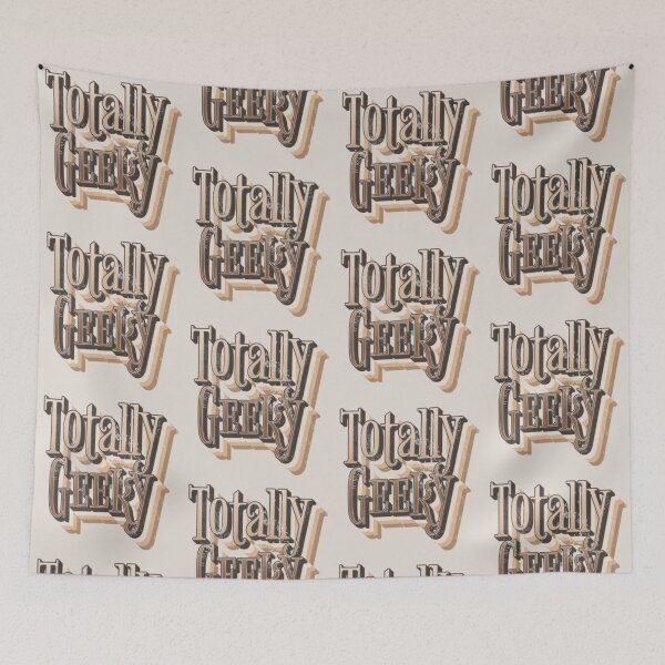 Item preview, Fun Distressed Style Retro Style Totally Geeky slogan designed and sold by TrulyEpoque.